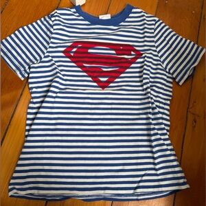 Kids Superman Hanna Andersson short sleeve t-shirt.